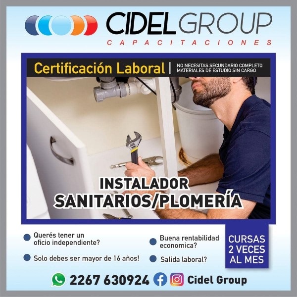 INSTALADOR  SANITARIO – PLOMERÍA