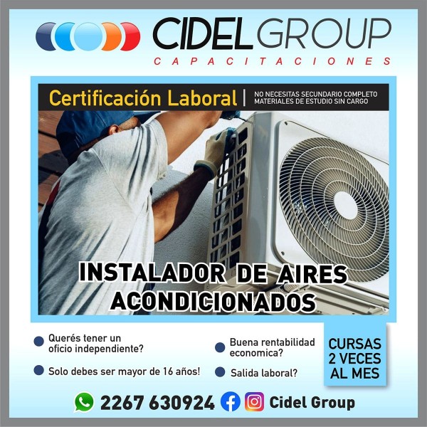 INSTALADOR  DE  AIRES  ACONDICIONADOS