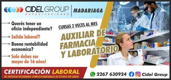 AUXILIAR DE FARMACIA y LABORATORIO