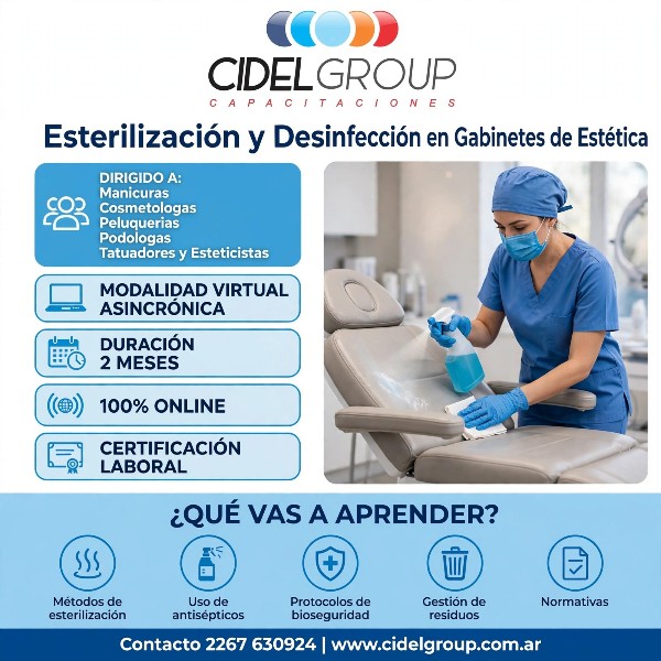 ESTERILIZACION  Y  DESINFECCION  EN  GABINETES  DE  ESTETICA